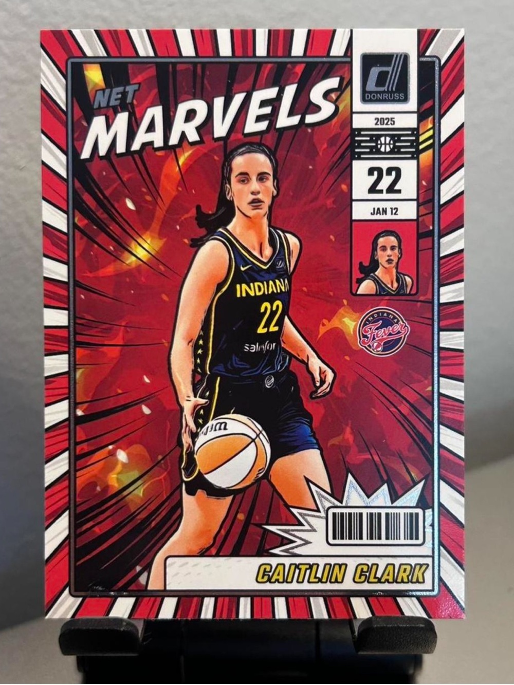2025 Panini Donruss Caitlin Clark Net Marvels WNBA card